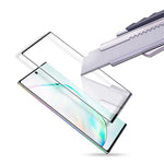 AMORUS 3D Heltäckande Böjd Härdat Glas Skärmfilm (Fingeravtryckslåsning) för Samsung Galaxy Note 10 Plus / 10 Plus 5G