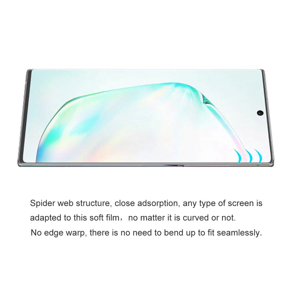 HAT PRINCE Hydrogel Film 3D Full Coverage Front and Back Screen Soft Films for Samsung Galaxy Note 10 Plus / Note 10 Plus 5G