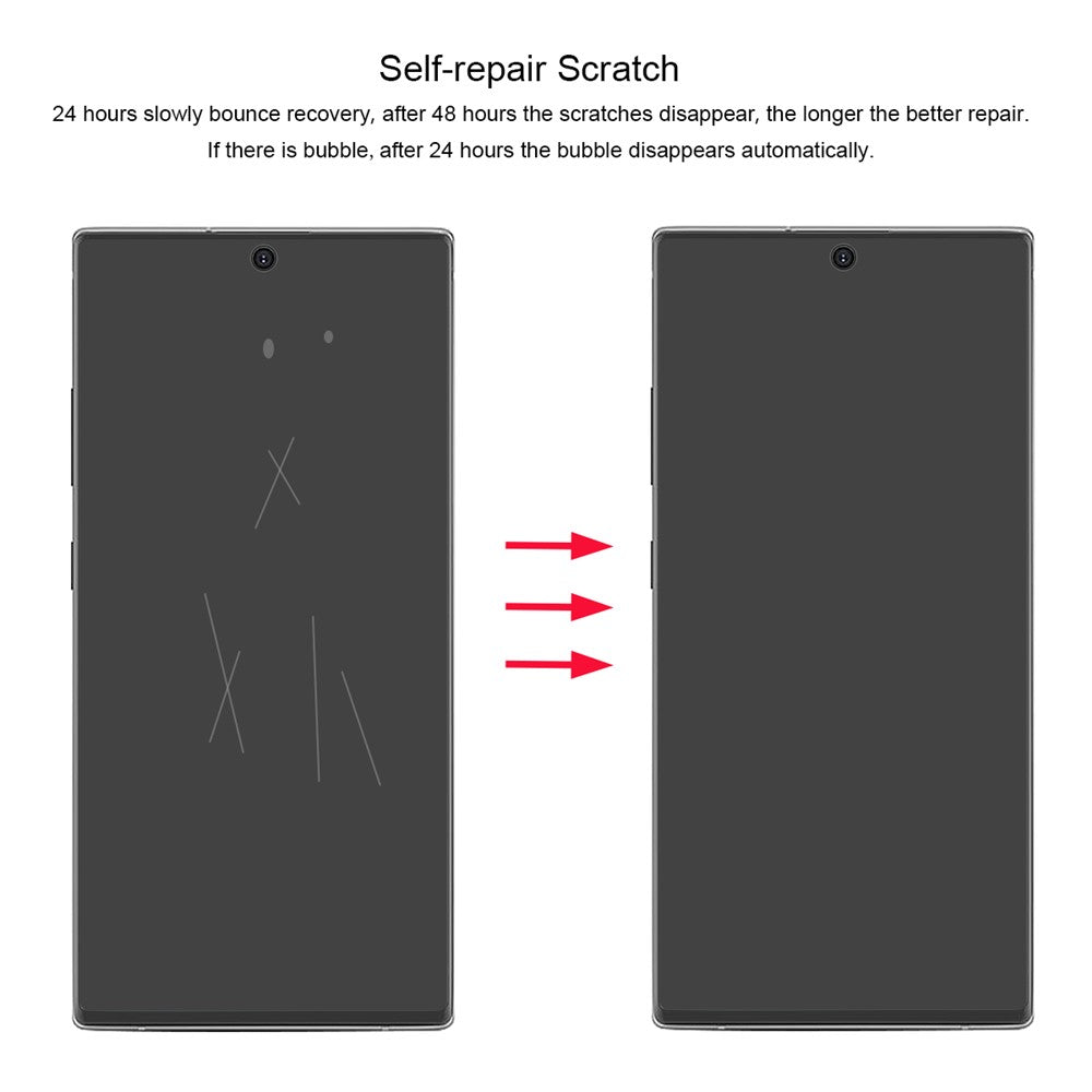 HAT PRINCE Hydrogel Film 3D Full Coverage Front and Back Screen Soft Films for Samsung Galaxy Note 10 Plus / Note 10 Plus 5G