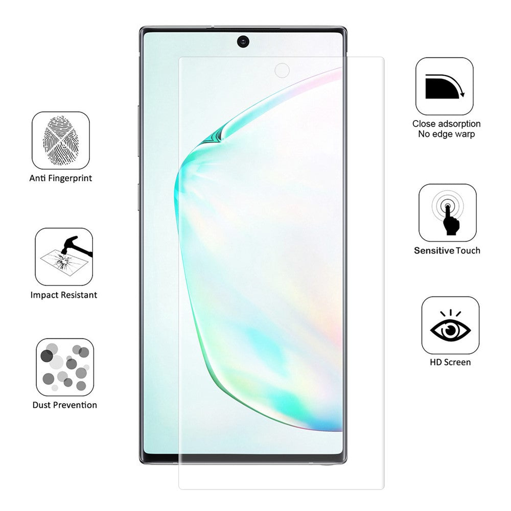 HAT PRINCE Hydrogel Film 3D Full Coverage Phone Screen Protectors Film for Samsung Galaxy Note 10 Plus / Note 10 Plus 5G