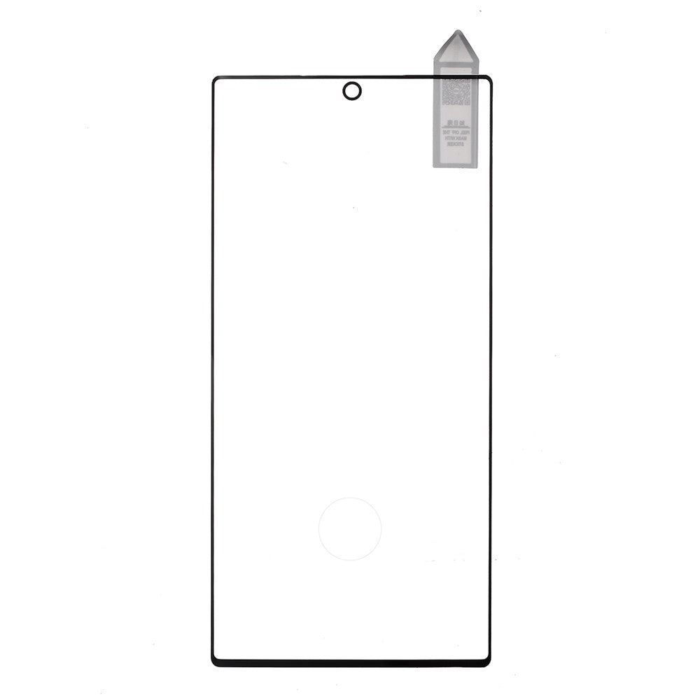 RURIHAI til Samsung Galaxy Note 10 Plus/Note 10 Plus 5G 3D Buet Fuld Dækning Hærdet Glas Skærmbeskytter [Understøtter Fingeraftryksoplåsning]