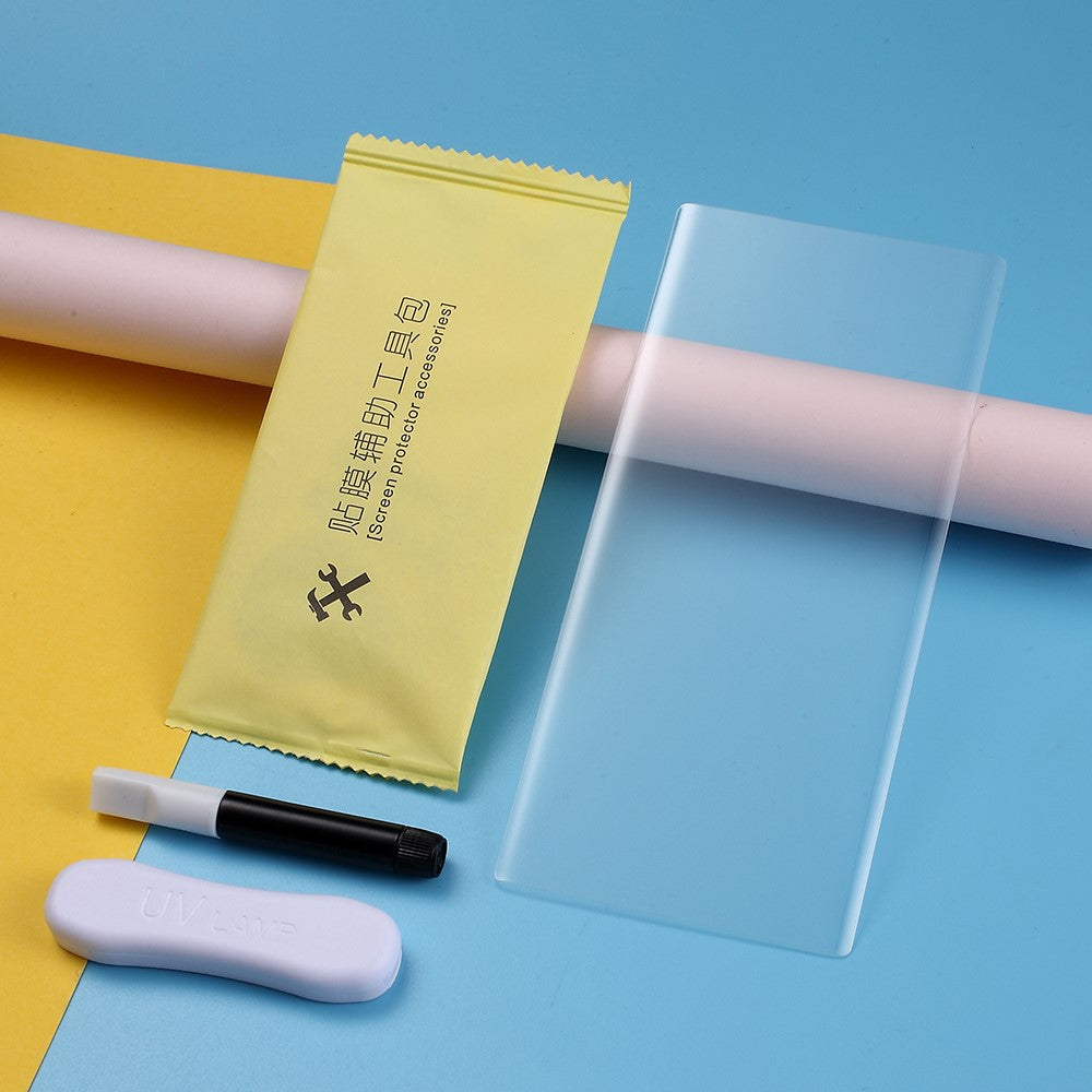 UV hærdet glas flydende nano film skærmbeskytter, understøtter fingeraftryksoplåsning til Samsung Galaxy Note 10 / Note 10 5G