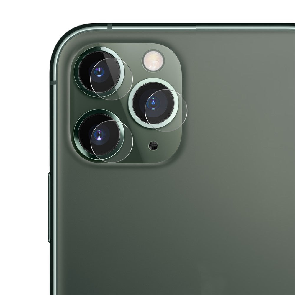 HAT PRINCE Hærdet Glas Kamera Linsebeskytter 0,2 mm 9H 2,15D Buet Kant til iPhone 11 Pro/11 Pro Max