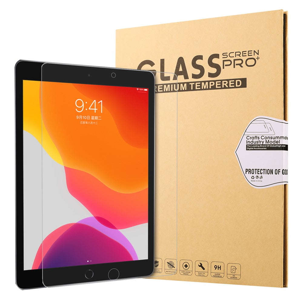Screen Protector for iPad 10.2 (2021) / (2020) / (2019) Anti-Scratch Dust-Proof 2.5D Straight Edge Tempered Glass Film