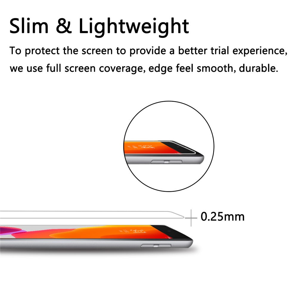 Screen Protector for iPad 10.2 (2021) / (2020) / (2019) Anti-Scratch Dust-Proof 2.5D Straight Edge Tempered Glass Film