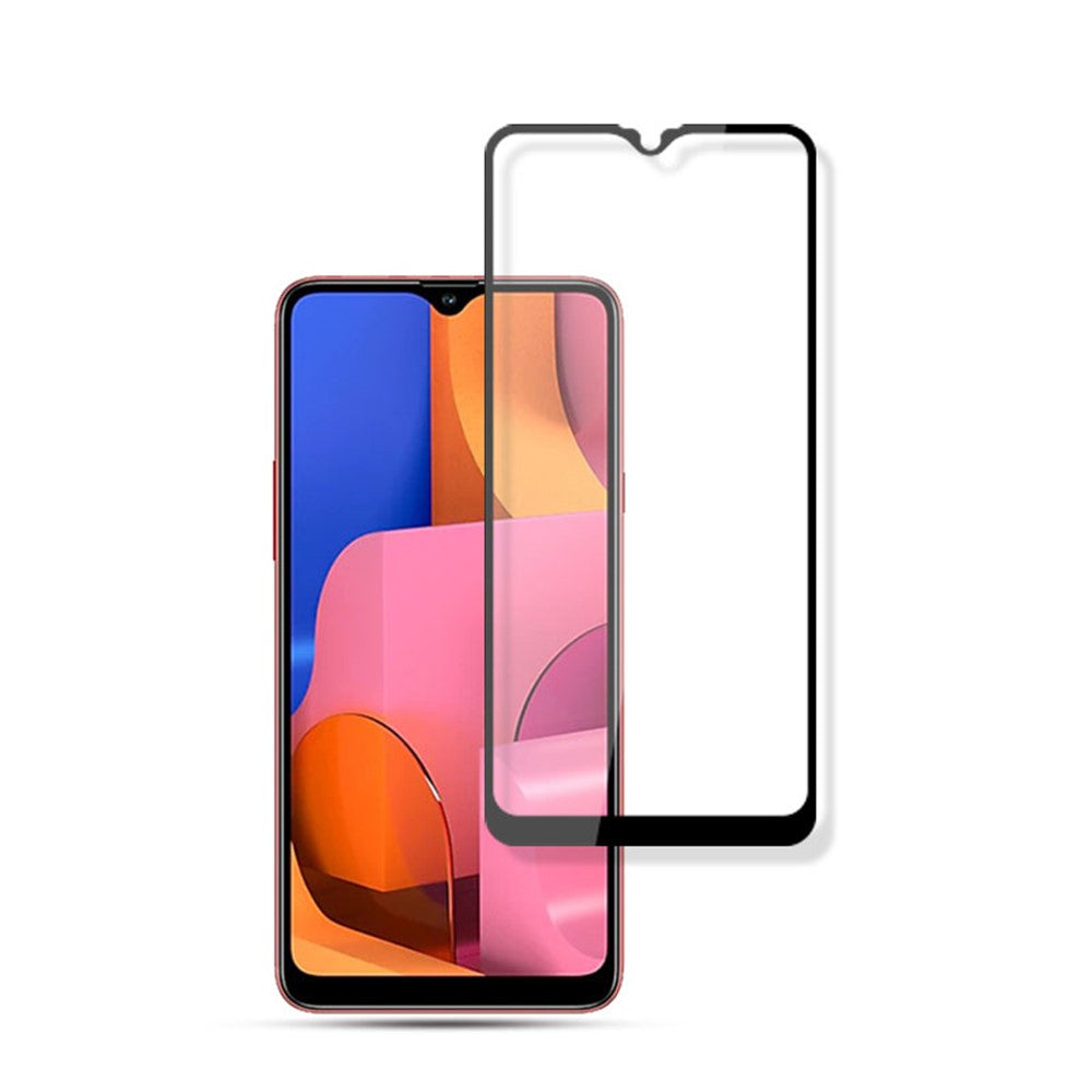 MOCOLO Silk Print HD Tempered Glass Full Glue Full Coverage Screen Guard Film for Samsung Galaxy A20s