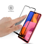 MOCOLO Silk Print HD Tempered Glass Full Glue Full Coverage Screen Guard Film for Samsung Galaxy A20s