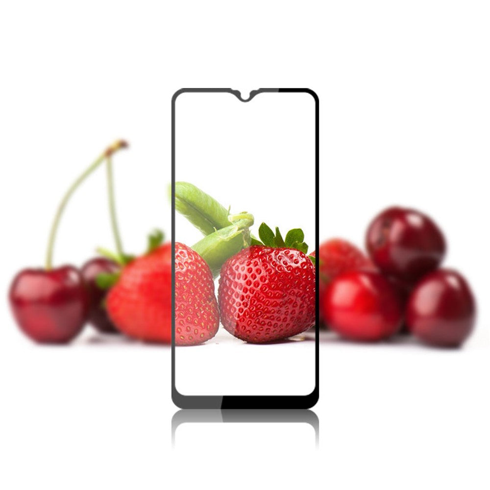 MOCOLO Silk Print HD Tempered Glass Full Glue Full Coverage Screen Guard Film for Samsung Galaxy A20s