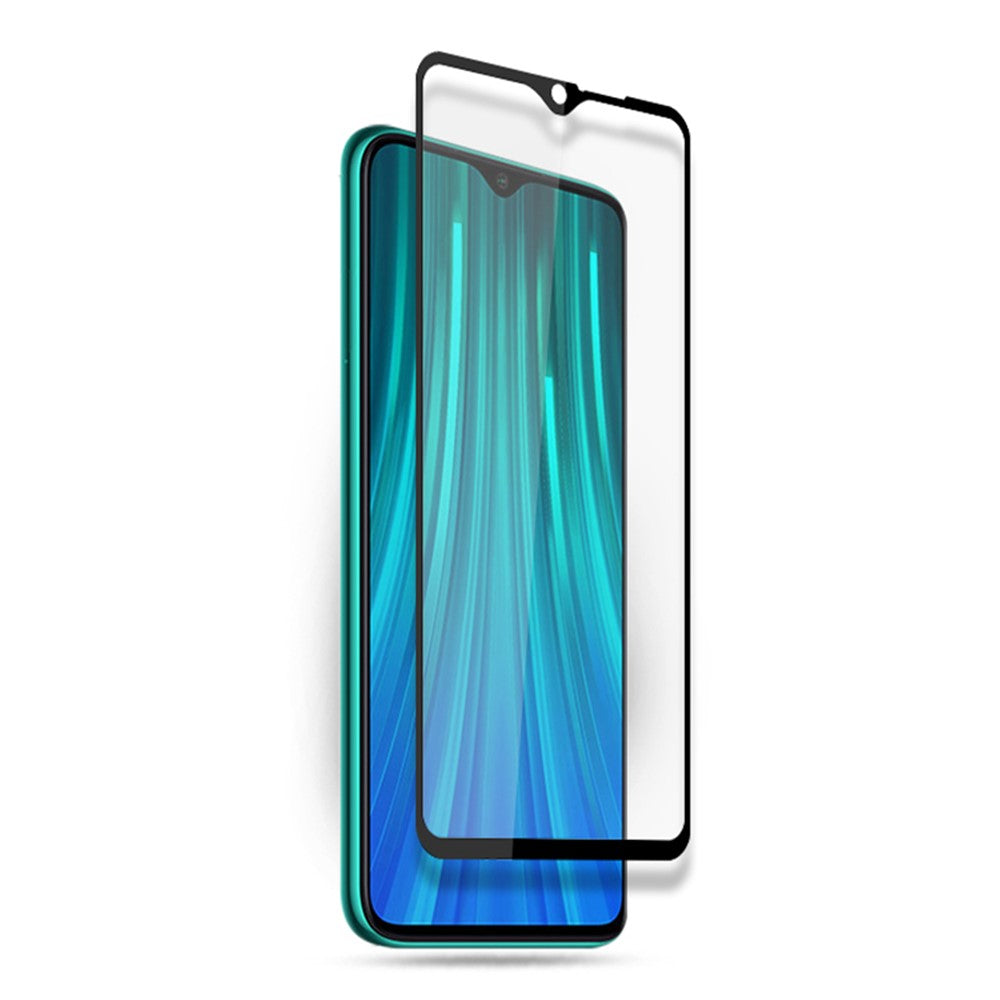 AMORUS Full Coverage Silk Printing Tempered Glass Screen Film for Xiaomi Redmi Note 8 Pro