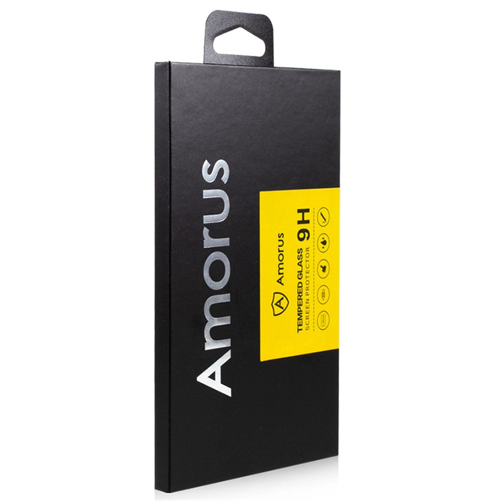 AMORUS Full Coverage Silk Printing Tempered Glass Screen Film for Xiaomi Redmi Note 8 Pro