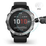 HAT PRINCE 2PCS 0.2mm Tempered Glass Screen Protector 9H 2.15D for Garmin Fenix 6X / 6X Pro Solar 51mm