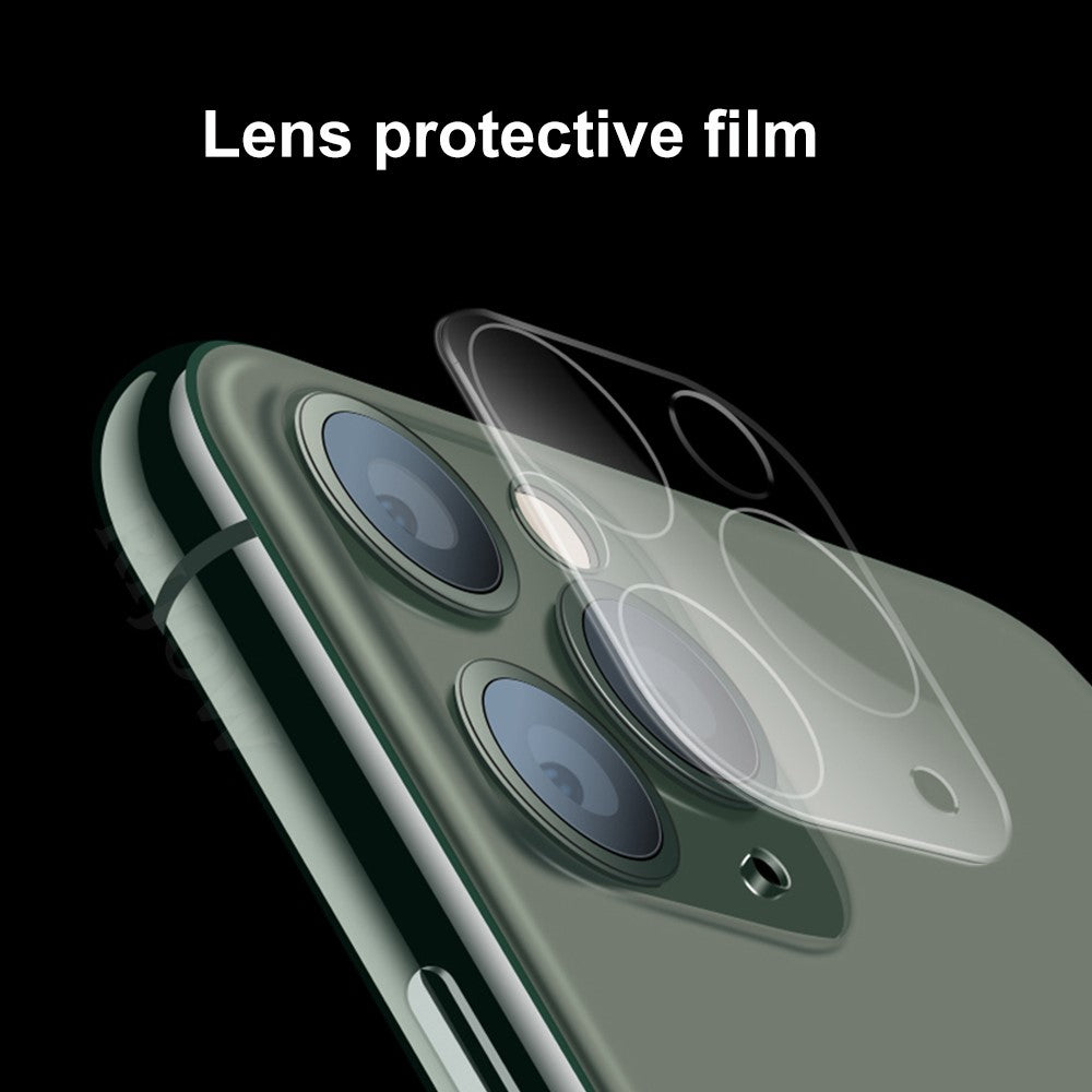 HAT PRINCE 0.2mm 9H 2.15D buede kanter Hærdet Glas Kameralinsebeskyttelsesfilm til iPhone 11 Pro 5.8-inch / iPhone 11 Pro Max 6.5-inch