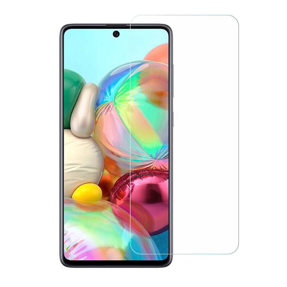 Til Samsung Galaxy A71 4G SM-A715 HD Klar 0,3 mm Buet Kant Hærdet Glas Skærmbeskytter Boblefri Anti-ridse Film
