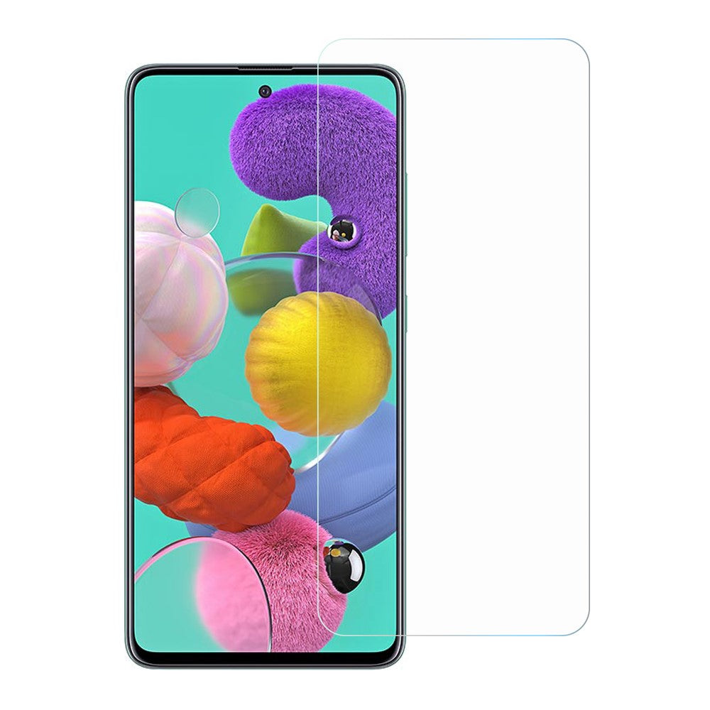 0,3 mm bågkantad explosionsskyddande reptålig härdat glasskärmskyddsfilm för Samsung Galaxy A51 4G SM-A515