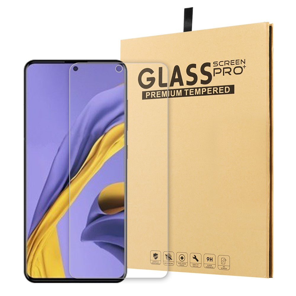 Samsung Galaxy A51 2.5D Arc Edge Oleofobisk Beläggning 9H Härdat Glas Skärmskydd Explosionsskydd