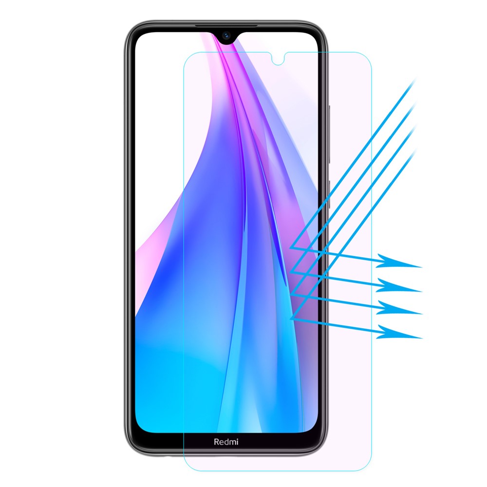 HAT PRINCE 0.26mm 2.5D Anti-blue-ray 9H Tempered Glass Screen Film for Xiaomi Redmi Note 8T