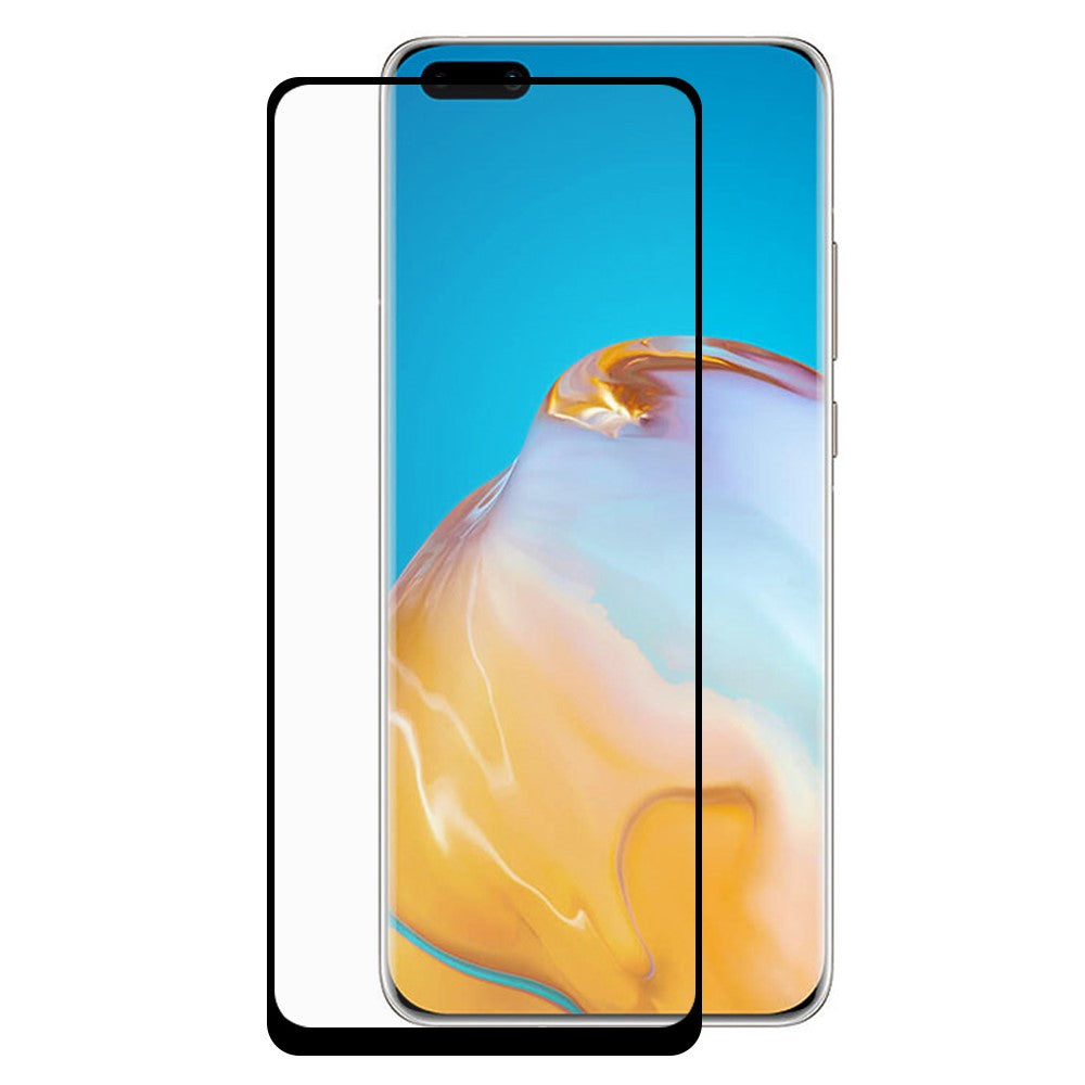 Heltäckande silkestryck härdat glasskärmfilm för Huawei P40 Pro