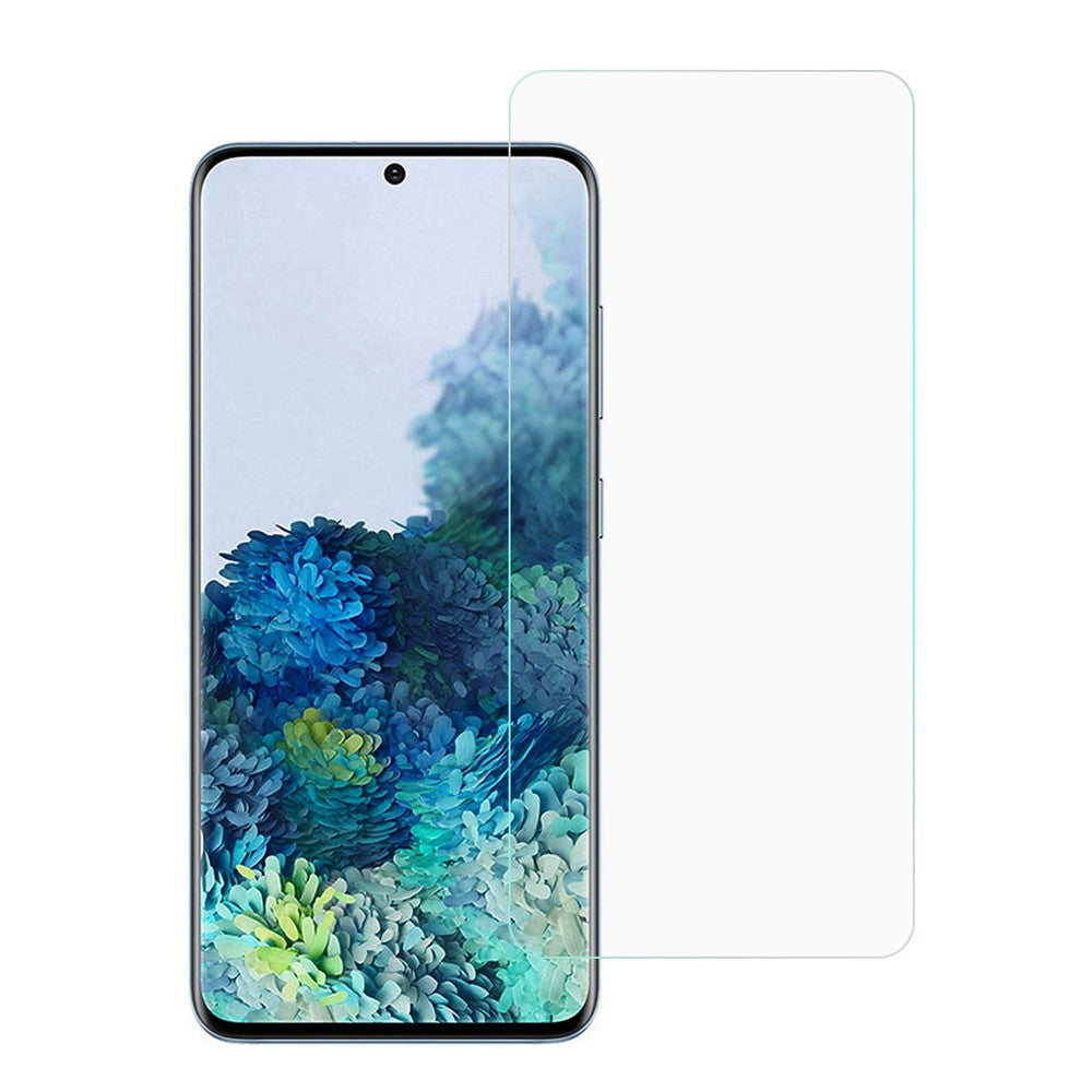 Full Size Good Hardness Tempered Glass Phone Screen Cover Film [Side Glue] for Samsung Galaxy S20 4G/S20 5G [Fingerprint Unlock]