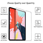 0.3mm Screen Protector for iPad Pro 12.9 (2022) / (2021) / (2020), 2.5D Edge Tempered Glass HD Anti-Scratch Film, Support Face Unlock