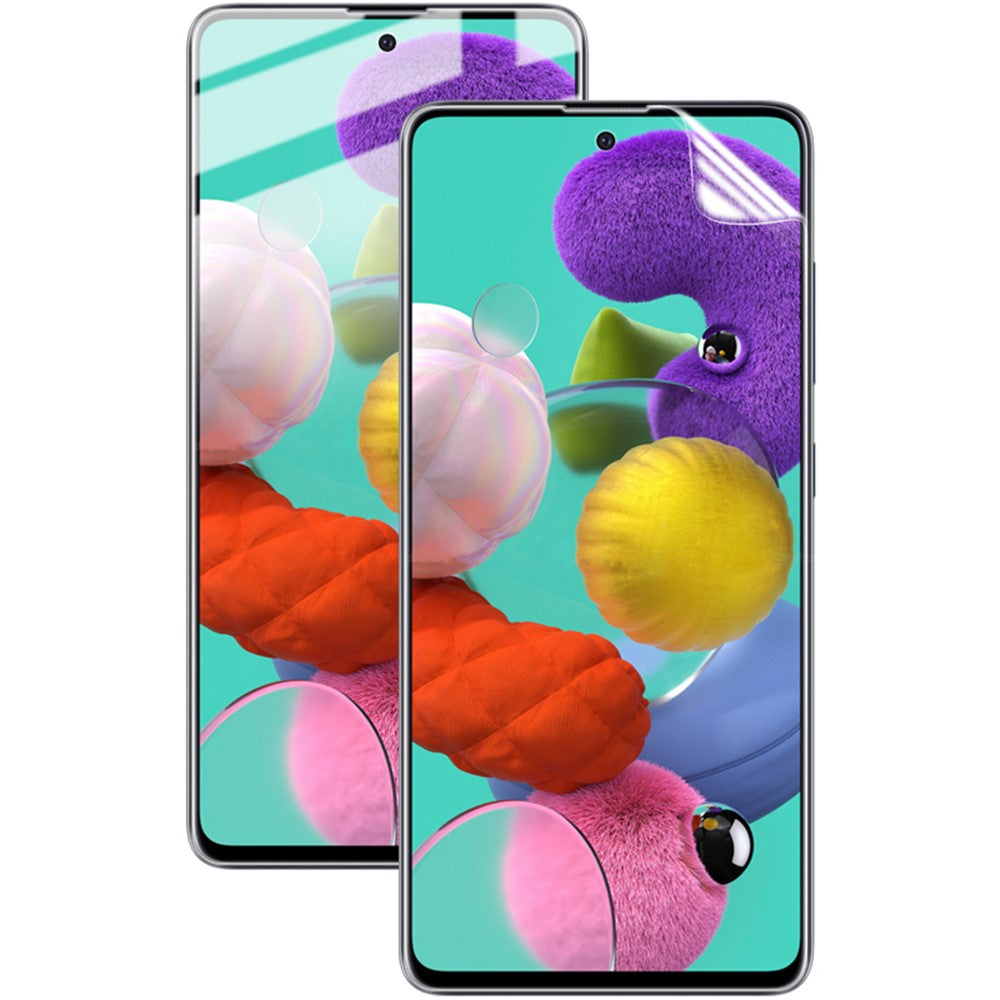 2 st/set IMAK Soft Clearer Hydrogel Film III Helskärmsskyddsfilm för Samsung Galaxy A51