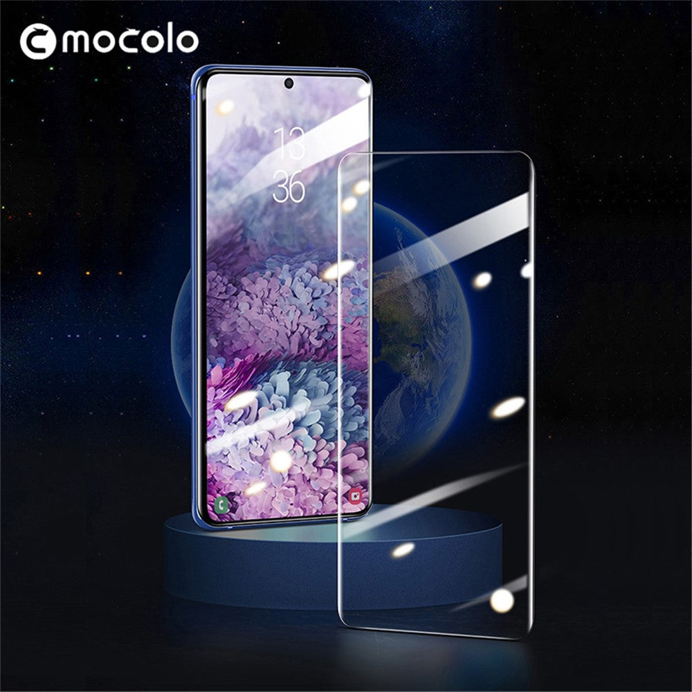 MOCOLO for Samsung Galaxy S20 4G/S20 5G 3D Curved [UV Light Irradiation] Full Cover Tempered Glass Screen Protector UV Film
