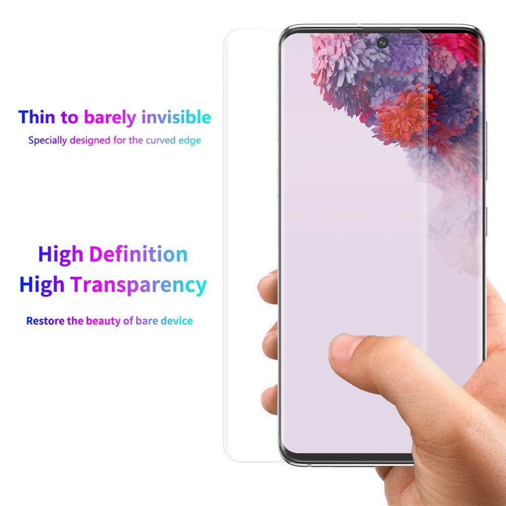 ENKAY HAT PRINCE 3D Full Screen Curved Hot Bending PET HD Screen Protective Film for Samsung Galaxy S20 Ultra