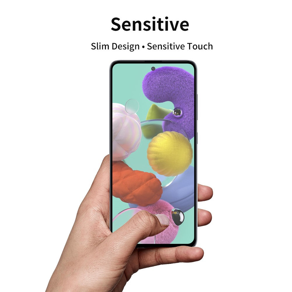ENKAY HAT PRINCE Full Glue Full Size 0.26mm 9H 2.5D Tempered Glass Screen Protector for Samsung Galaxy A51