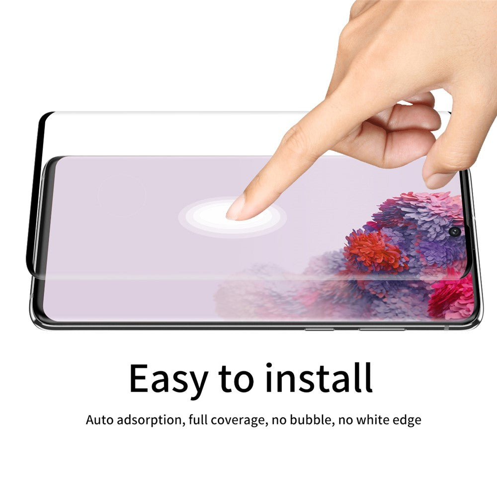 ENKAY HAT PRINCE 0,26 mm 9H 3D fulddækkende beskyttende hærdet glas-skærmfilm til Samsung Galaxy S20 Plus 4G/5G