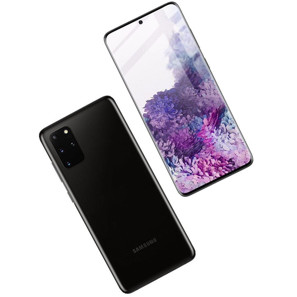 IMAK Helskärm Härdat Glas 3D Böjt Ytskyddsfilm för Samsung Galaxy S20+ 5G