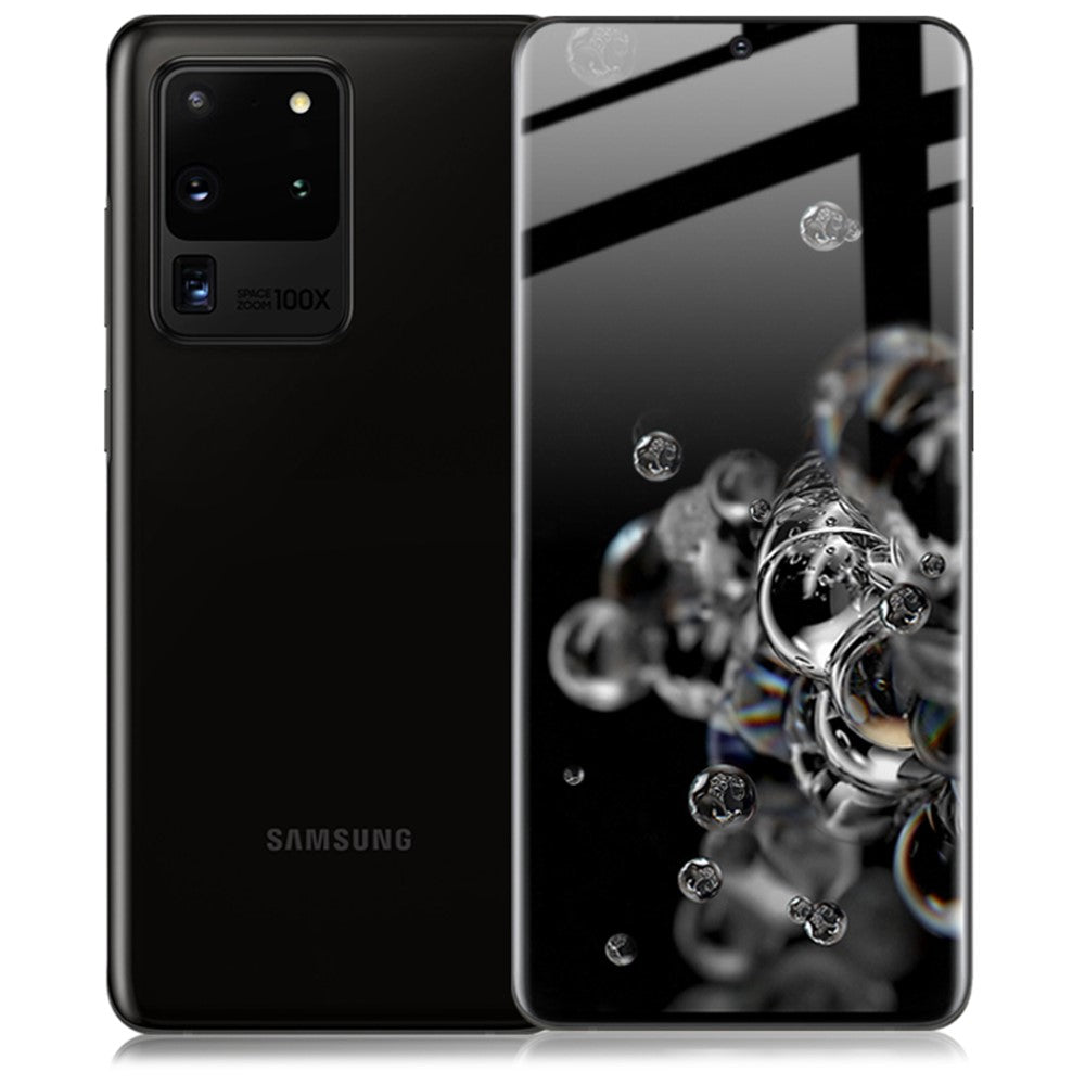 IMAK 3D Buet Fuld Dækning Hærdet Glas Skærmbeskytter Film til Samsung Galaxy S20 Ultra 5G