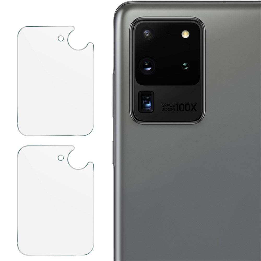 IMAK 2 stk/pakke HD Hærdet Glas Kameralinsebeskytter til Samsung Galaxy S20 Ultra 5G