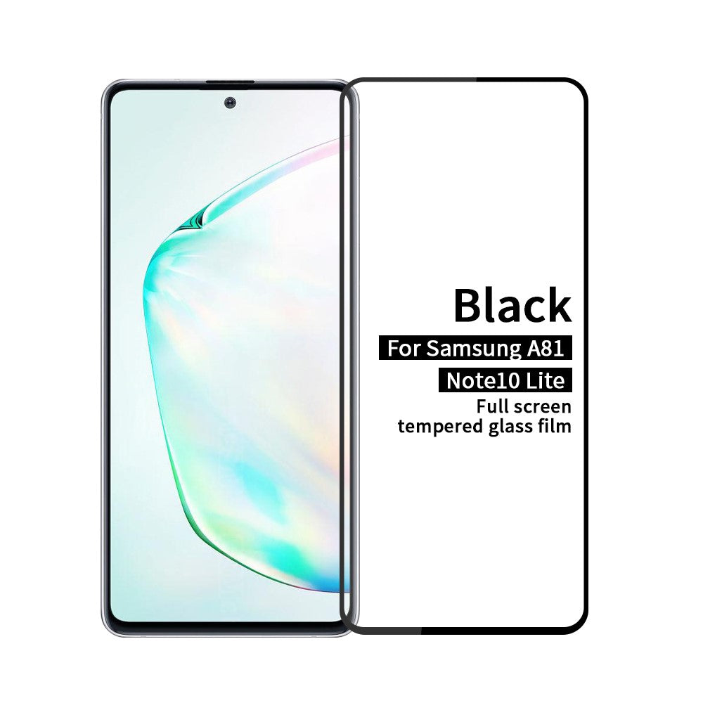 PINWUYO 2.5D 9H Eksplosionssikker Hærdet Glas Skærmbeskytter til Samsung Galaxy A81/Note 10 Lite