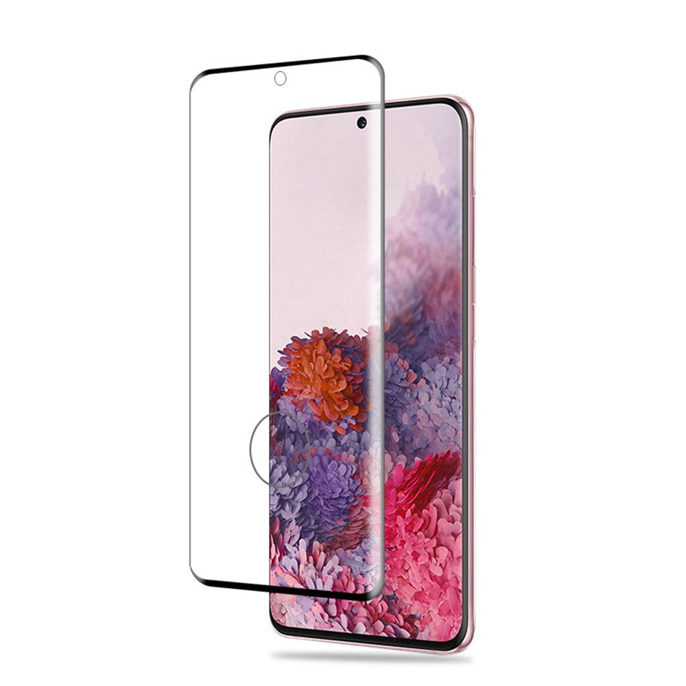 AMORUS til Samsung Galaxy S20 4G / S20 5G 3D Buet Fuld Hærdet Glas Telefon Skærmbeskytter Cover