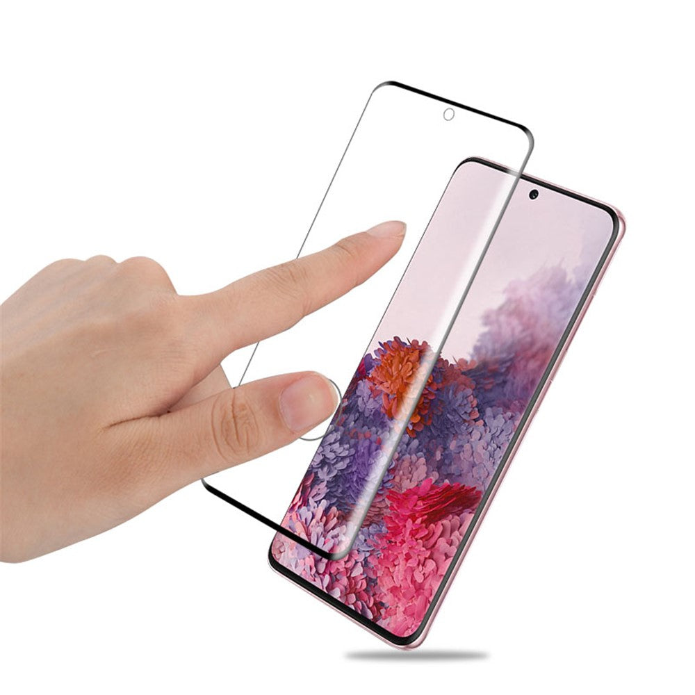 AMORUS til Samsung Galaxy S20 4G / S20 5G 3D Buet Fuld Hærdet Glas Telefon Skærmbeskytter Cover