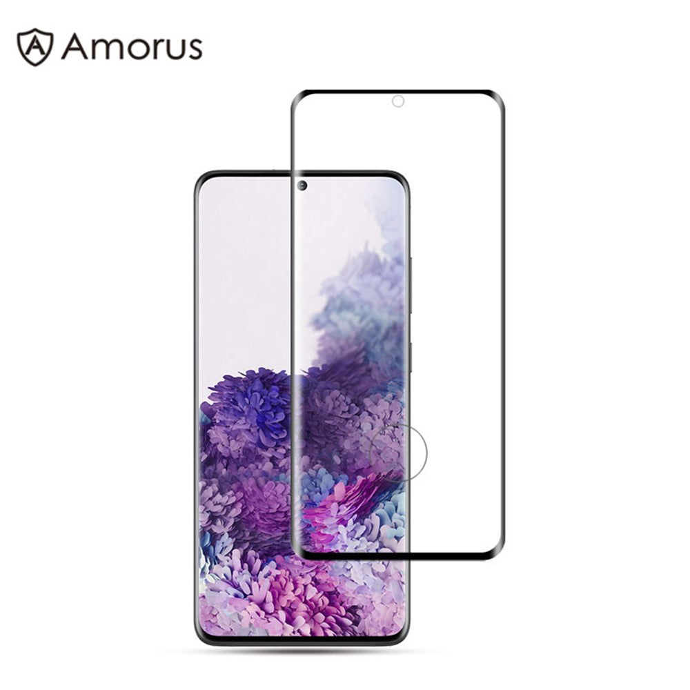 AMORUS til Samsung Galaxy S20 Plus 3D Buet Fuld Skærmbeskytter af Hærdet Glas
