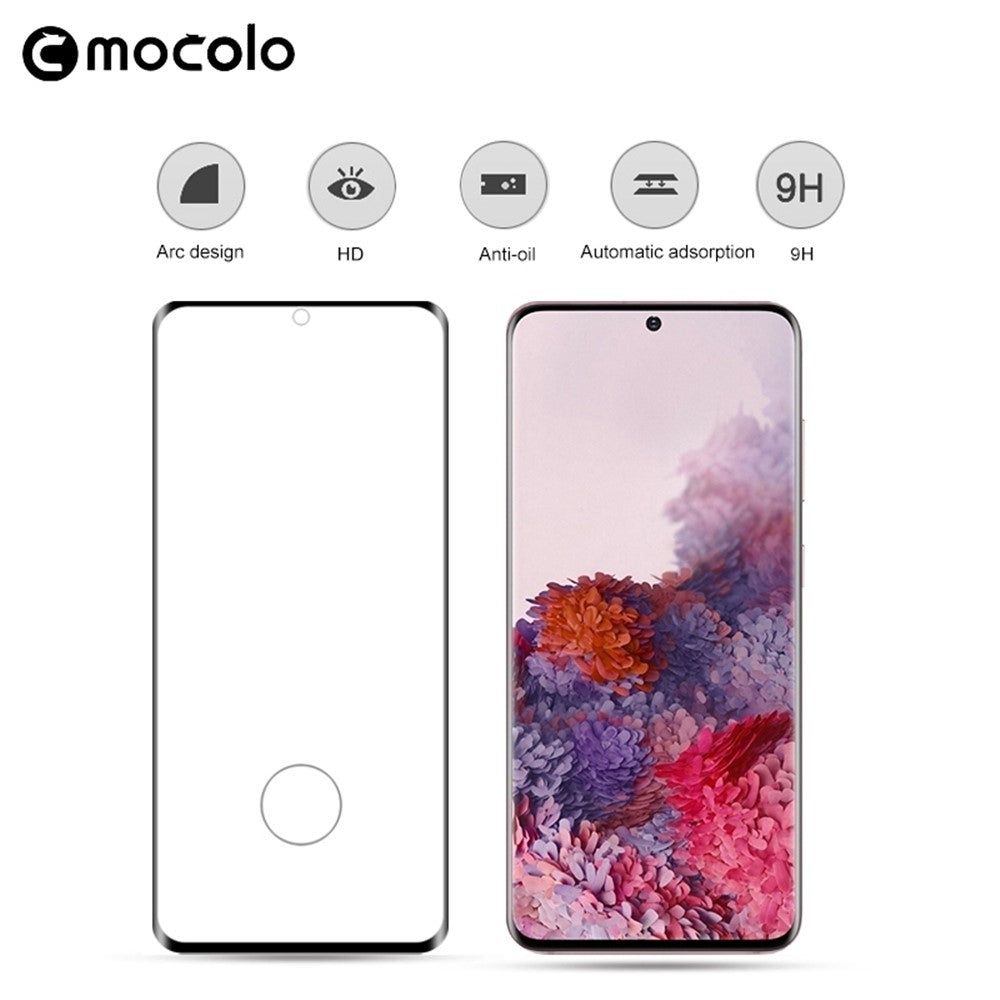 MOCOLO 3D Helskärms Böjd Härdat Glas Skärmskyddsfilm för Samsung Galaxy S20 4G/S20 5G