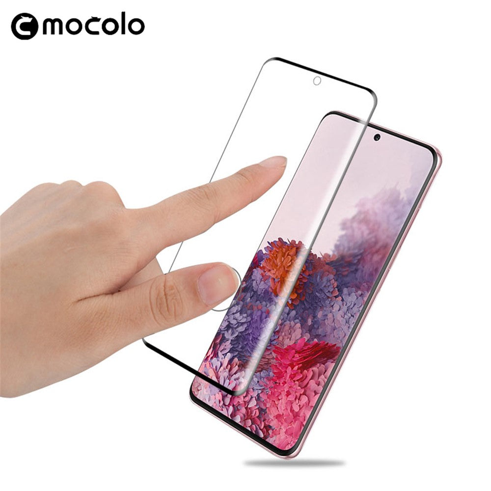 MOCOLO 3D Helskärms Böjd Härdat Glas Skärmskyddsfilm för Samsung Galaxy S20 4G/S20 5G