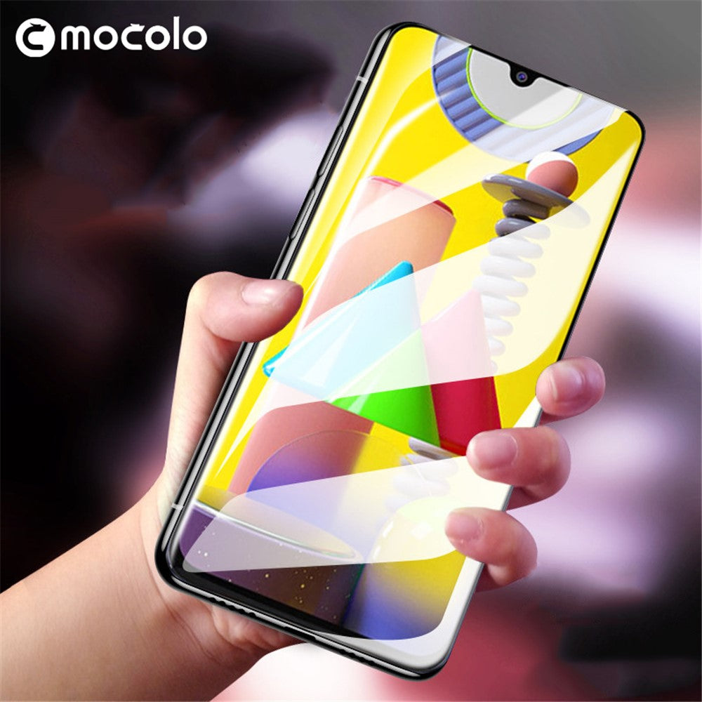 MOCOLO Silk Print HD Härdat Glas Heltäckande Skärmfilm för Samsung Galaxy A20 / A30 / A50 / M30 / M30s / A30s / M31 / M21