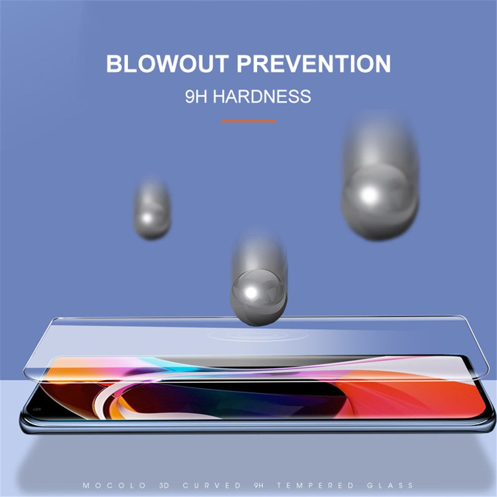 MOCOLO 3D Curved [UV Light Irradiation] Full Cover Tempered Glass Screen Protector UV Film for Xiaomi Mi 10