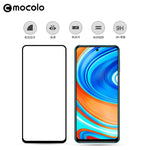 MOCOLO Silk Printing Anti-explosion Tempered Glass Full Size Screen Protector [Full Glue] for Xiaomi Redmi Note 9 Pro/Pro Max /Note 9S