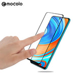 MOCOLO Silk Printing Anti-explosion Tempered Glass Full Size Screen Protector [Full Glue] for Xiaomi Redmi Note 9 Pro/Pro Max /Note 9S
