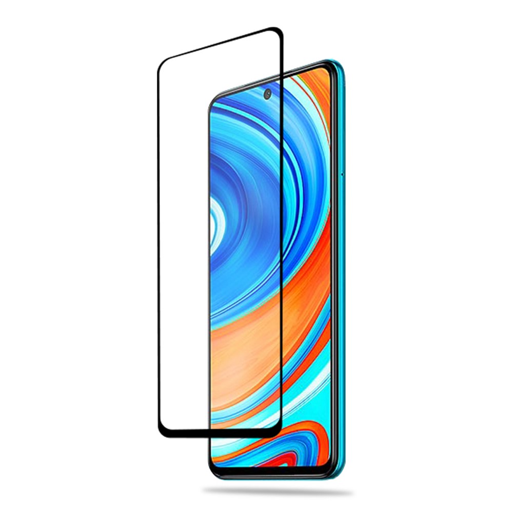 AMORUS [Full Glue] Silk Printing Tempered Glass Full Screen Protector Anti-explosion for Xiaomi Redmi Note 9 Pro Max / Redmi Note 9 Pro / Redmi Note 9S
