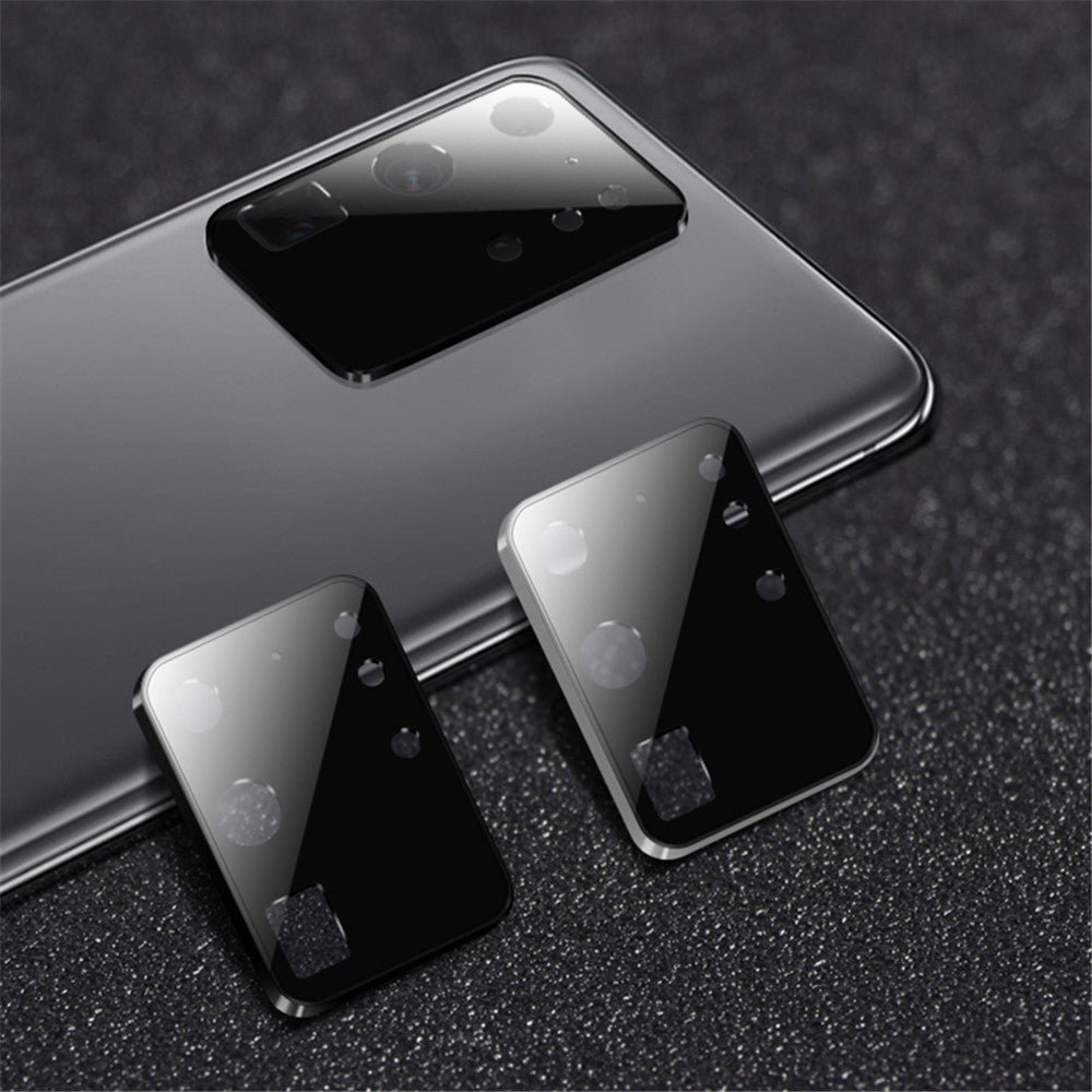 Kameralinsebeskytter i metal og hærdet glas til Samsung Galaxy S20 Ultra