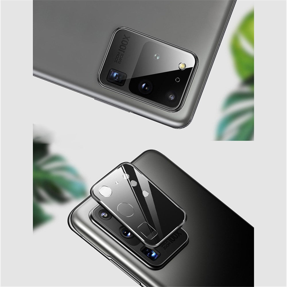 Kameralinsebeskytter i metal og hærdet glas til Samsung Galaxy S20 Ultra