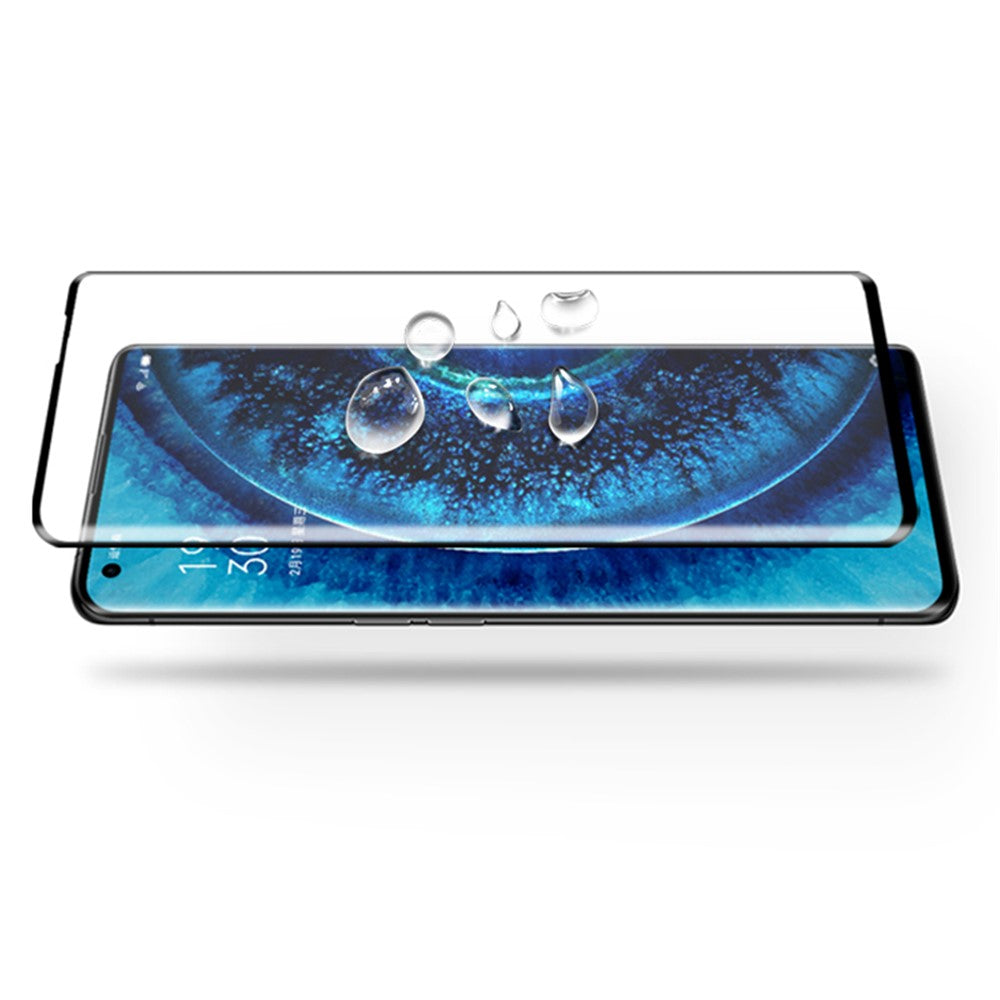 MOCOLO 3D-böjd härdad glasfilm för Oppo Find X2/X2 Pro, helskärm, heltäckande, repfri, bubbelfri, HD-klar skärmfilm