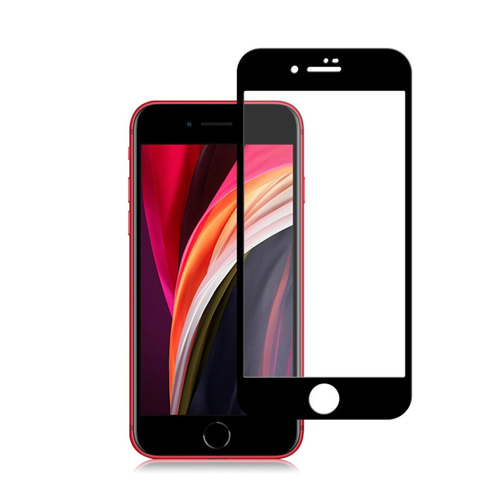 MOCOLO Silk Print Complete Covering Tempered Glass Screen Film for iPhone SE (2nd Generation) / 8 / 7 4.7"