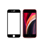 AMORUS silketryk eksplosionshæmmende fuldskærm [Fuld Lim] hærdet glasfilm til iPhone SE (2. generation) / 8 / 7