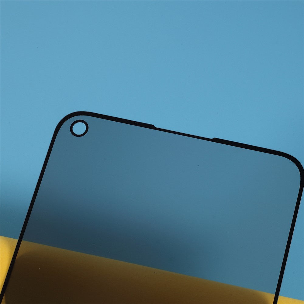 Anti-spion silkestryck heltäckande skärmskydd i härdat glas för Huawei P40 lite/nova 6 SE/Nova 7i