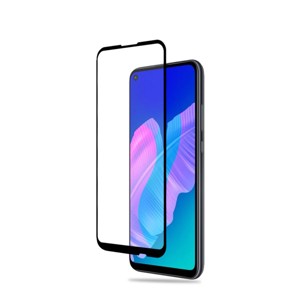 AMORUS Silk Printing Anti-explosion Tempered Glass Full Screen Film [Full Glue] for Huawei P40 lite E / Y7p / Honor 9C