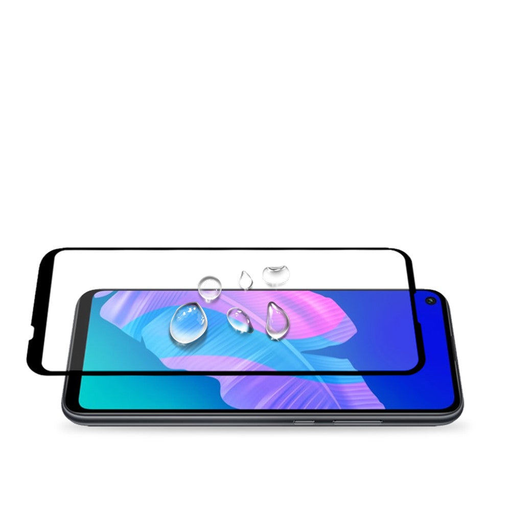 AMORUS Silk Printing Anti-explosion Tempered Glass Full Screen Film [Full Glue] for Huawei P40 lite E / Y7p / Honor 9C